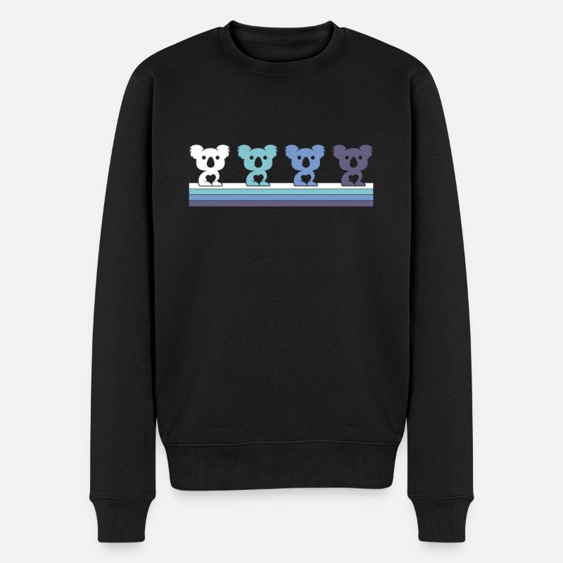 Koala - Pull Premium bio Homme - noir