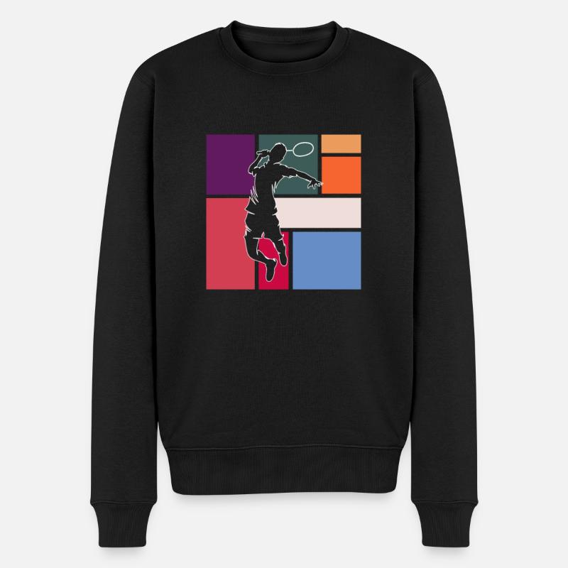 Federball - Männer Premium Bio Pullover - Schwarz