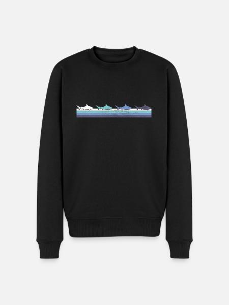 Requin - Pull Premium bio Homme - noir