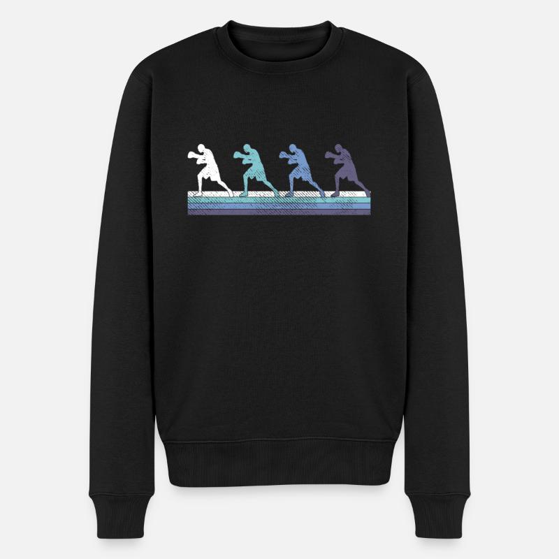 boxe - Pull Premium bio Homme - noir