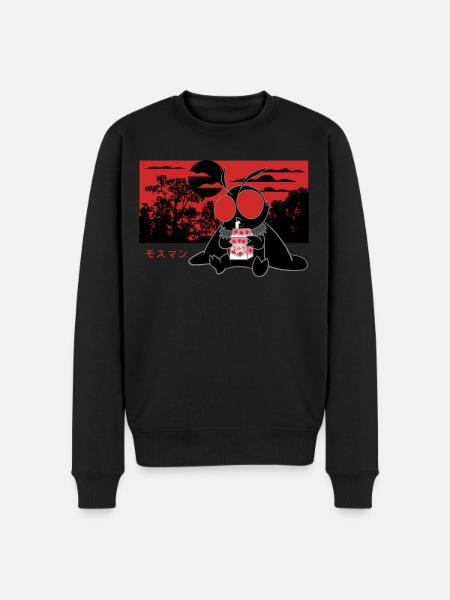 Mothman Strawberry Milk Shake - Men's Premium Organic Jumper - black