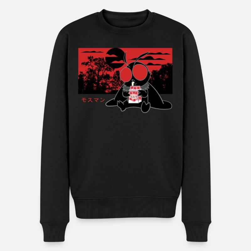 Mothman Strawberry Milkshake - Pull Premium bio Homme - noir