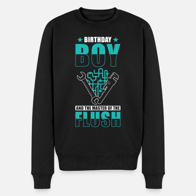 Plombier cadeau d’anniversaire - Pull Premium bio Homme - noir