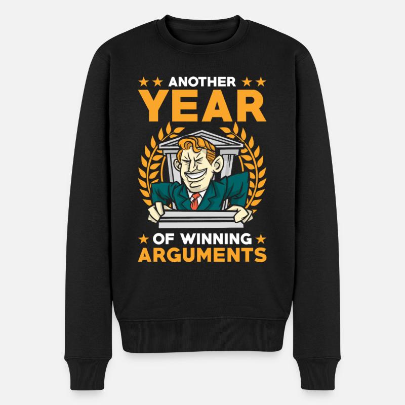 Cadeau d’anniversaire d’avocat - Pull Premium bio Homme - noir