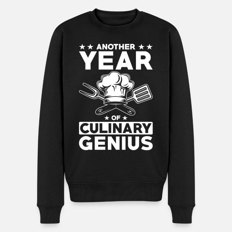 Anniversaire de Cook Gift - Pull Premium bio Homme - noir