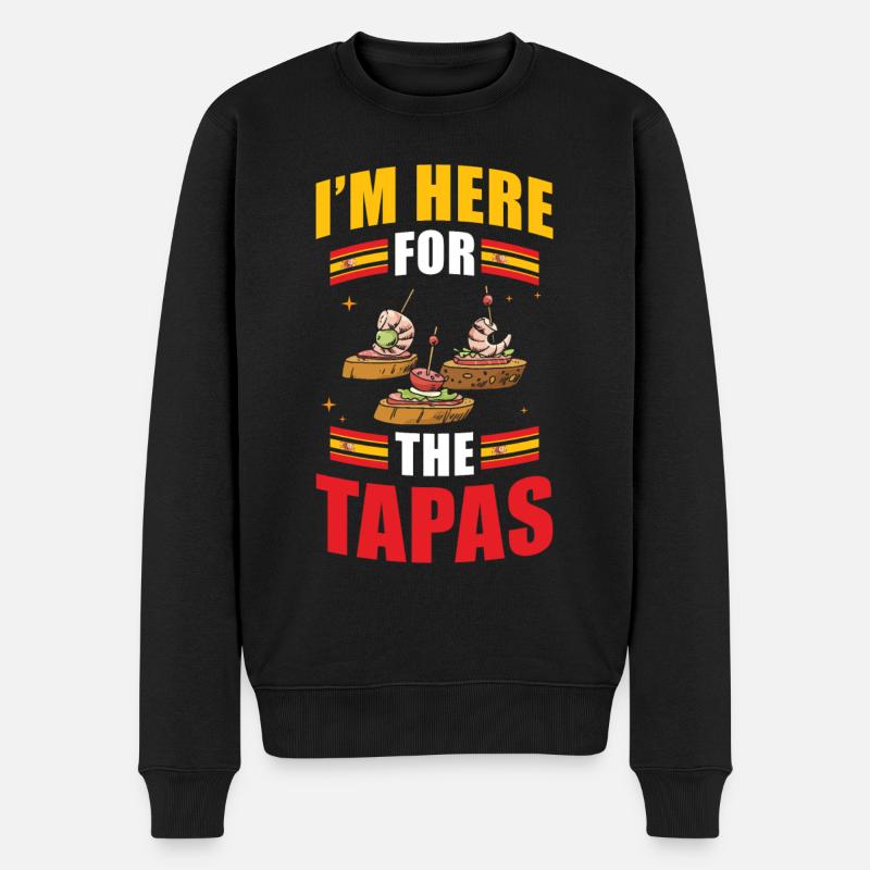 Tapas Cuisine Espagnole Espagne Souvenir - Pull Premium bio Homme - noir