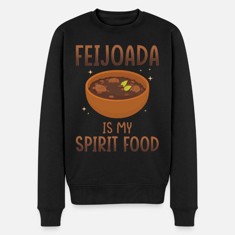Feijoada ist meine Leibspeise - Männer Premium Bio Pullover - Schwarz