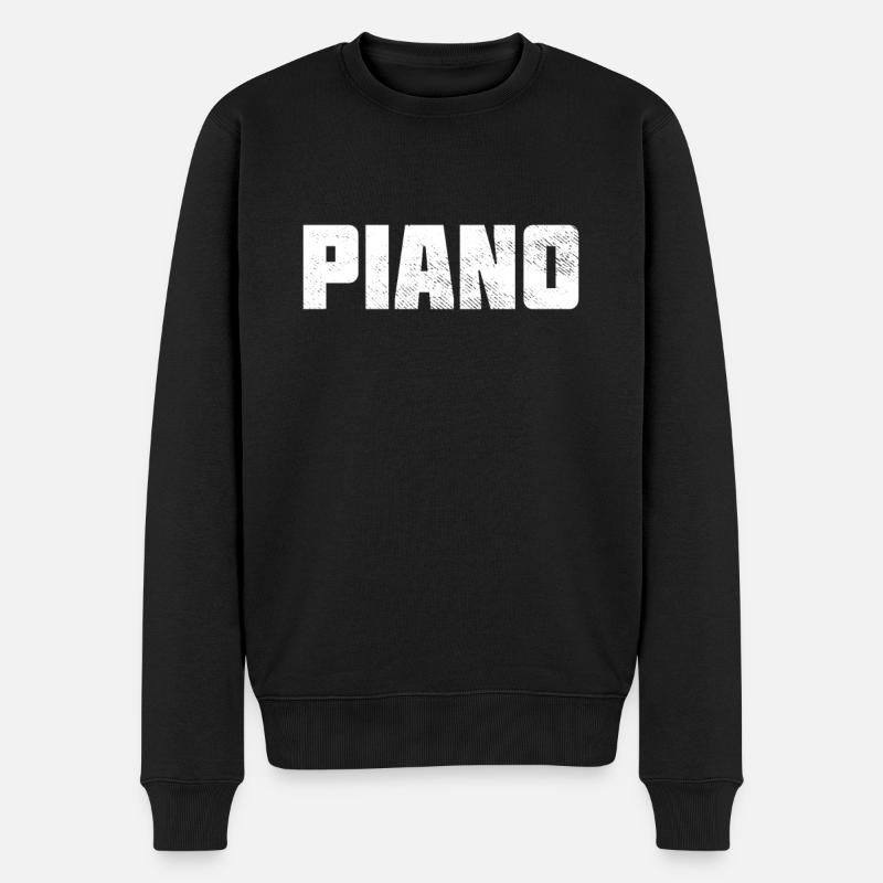 Piano - Pull Premium bio Homme - noir