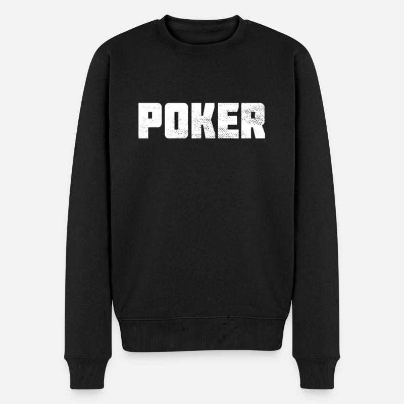 Poker - Pull Premium bio Homme - noir