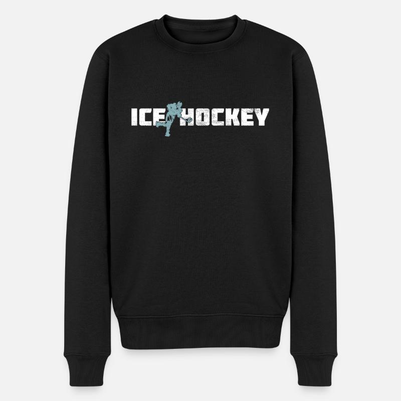 Hockey sur glace - Pull Premium bio Homme - noir