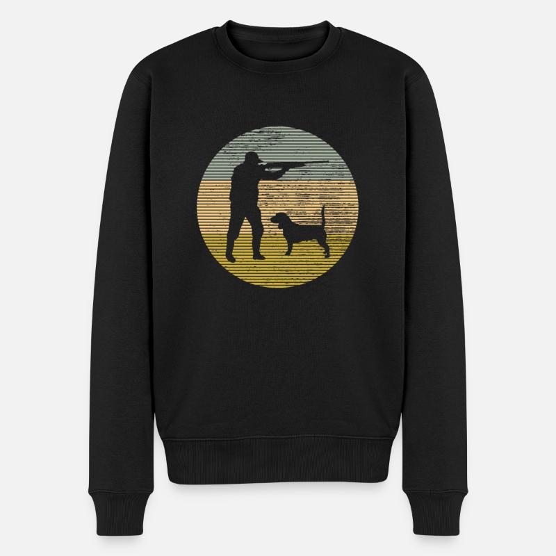 Jagen - Männer Premium Bio Pullover - Schwarz