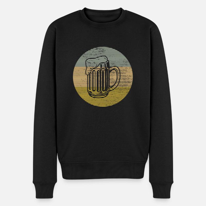Bier - Männer Premium Bio Pullover - Schwarz