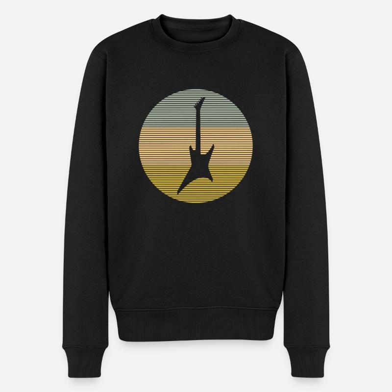Rock - Männer Premium Bio Pullover - Schwarz