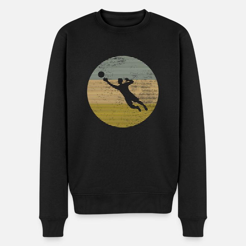 Torwart - Männer Premium Bio Pullover - Schwarz