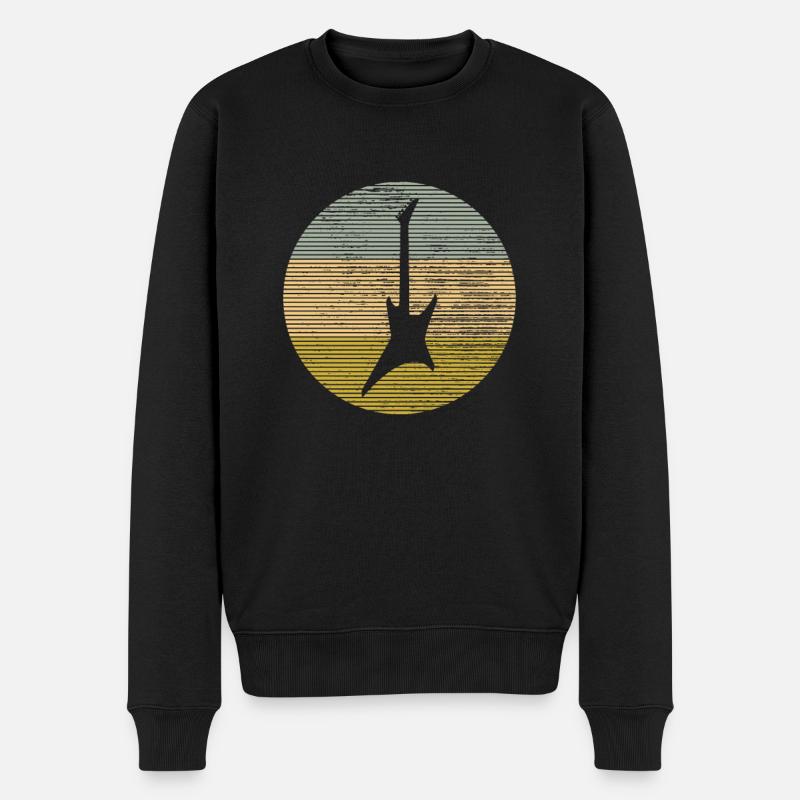 Rock - Männer Premium Bio Pullover - Schwarz