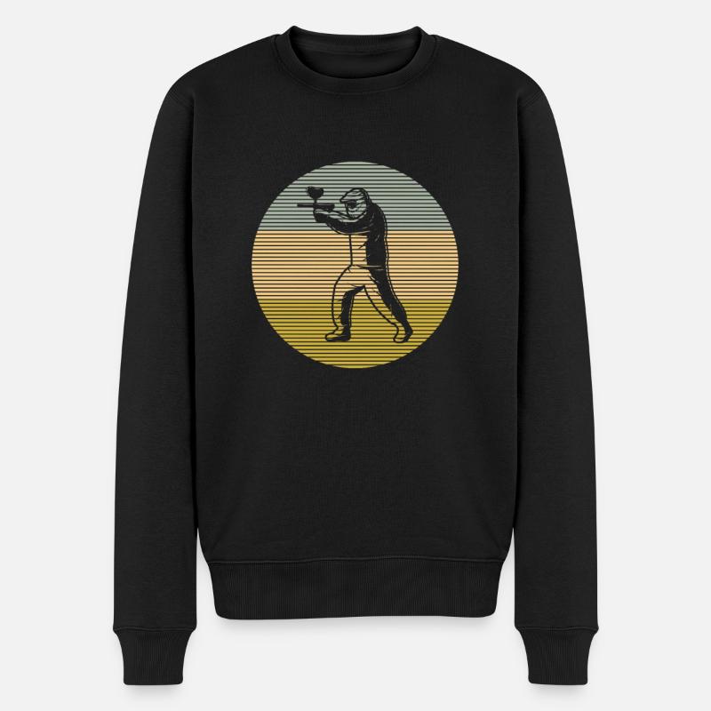 Paintball - Männer Premium Bio Pullover - Schwarz