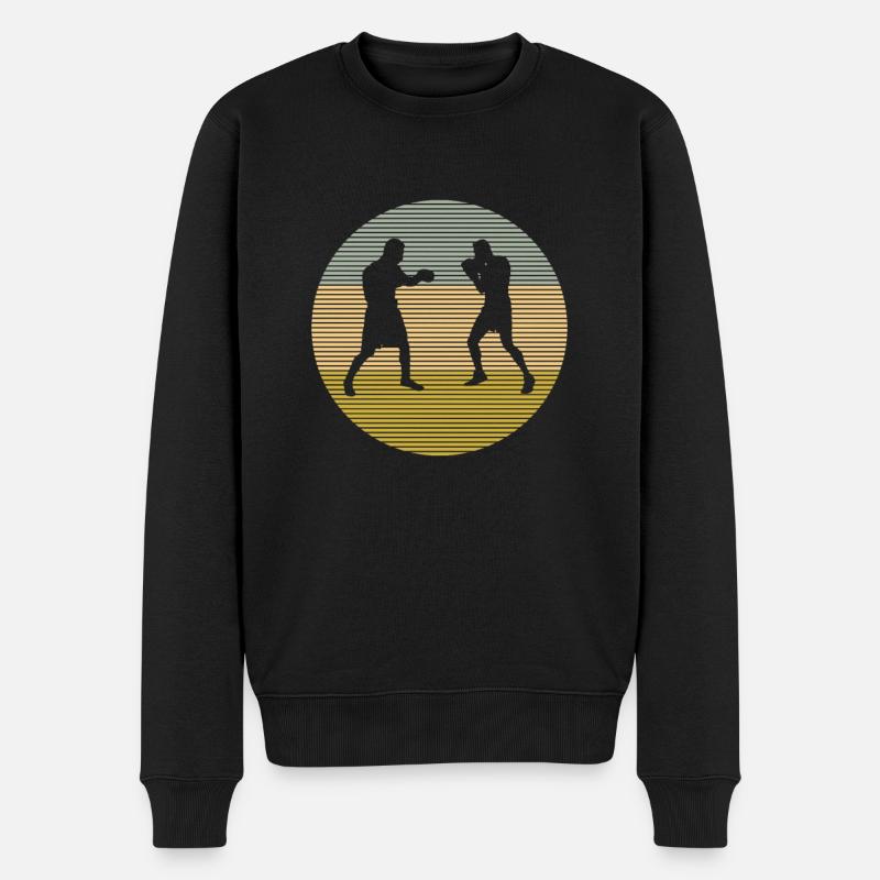 Boxe - Pull Premium bio Homme - noir