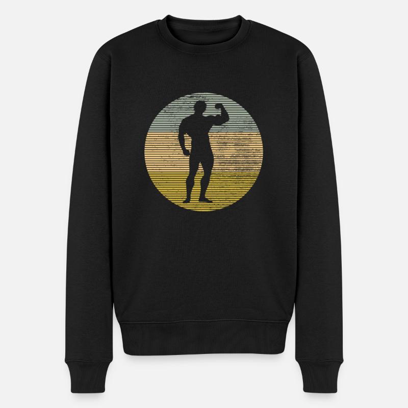 Culturisme - Pull Premium bio Homme - noir