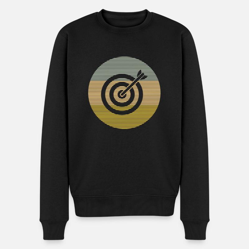 Darts - Männer Premium Bio Pullover - Schwarz