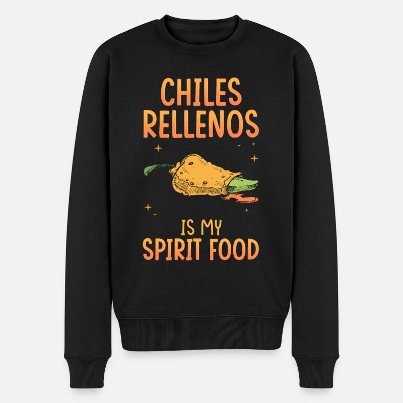 Chiles Rellenos sind meine Leibspeise - Männer Premium Bio Pullover - Schwarz