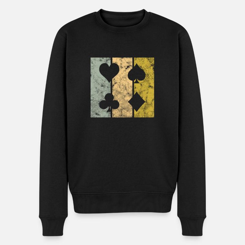 Poker - Pull Premium bio Homme - noir