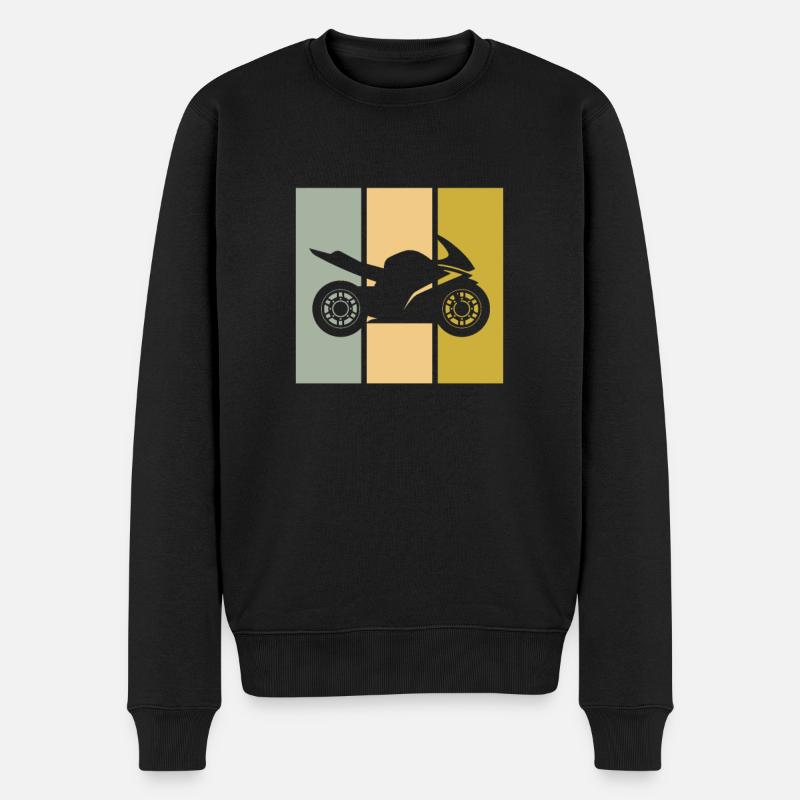 Motocyclette - Pull Premium bio Homme - noir