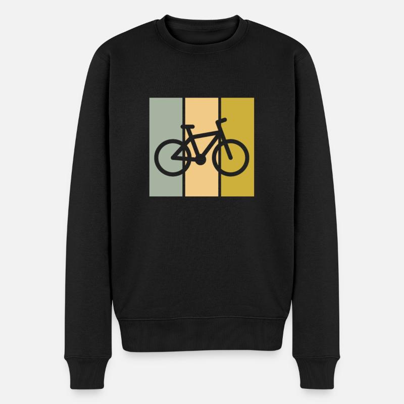Fahrrad - Männer Premium Bio Pullover - Schwarz