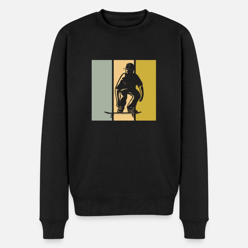Patinage - Pull Premium bio Homme - noir