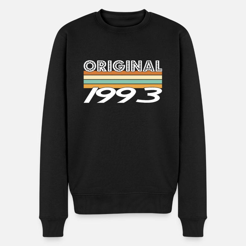 Original 1993 - Männer Premium Bio Pullover - Schwarz