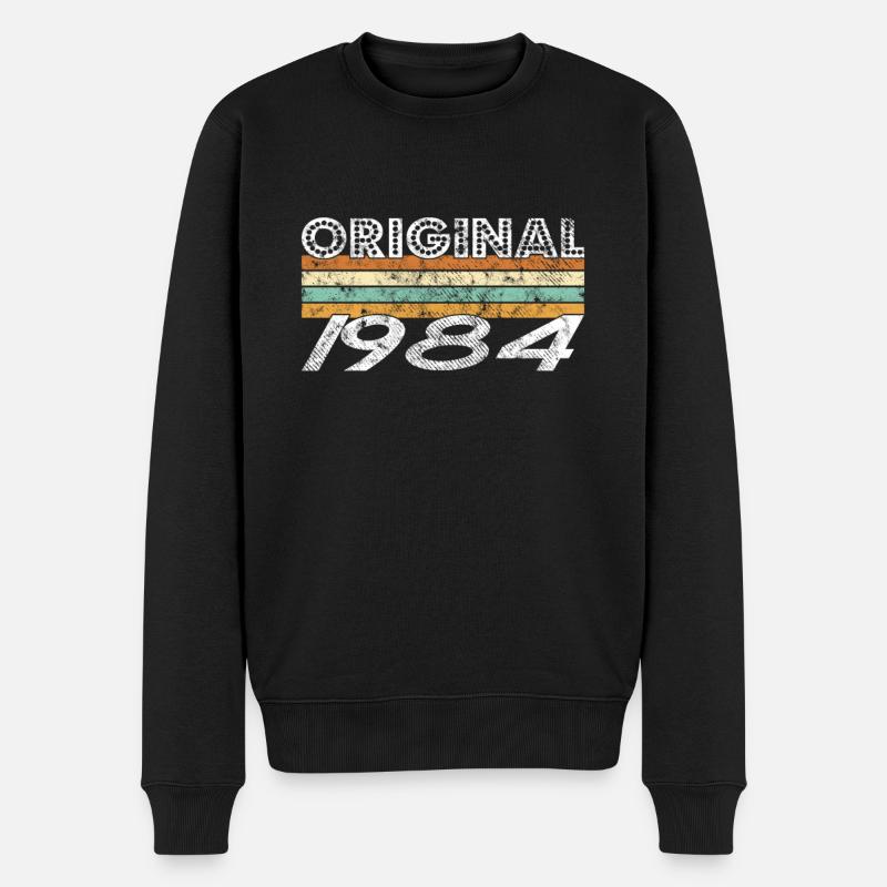 Original 1984 - Männer Premium Bio Pullover - Schwarz