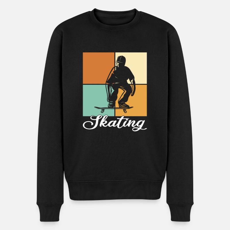 Patinage - Pull Premium bio Homme - noir