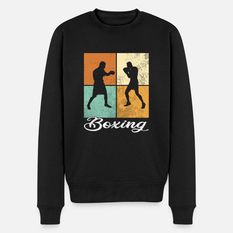 Boxen - Männer Premium Bio Pullover - Schwarz
