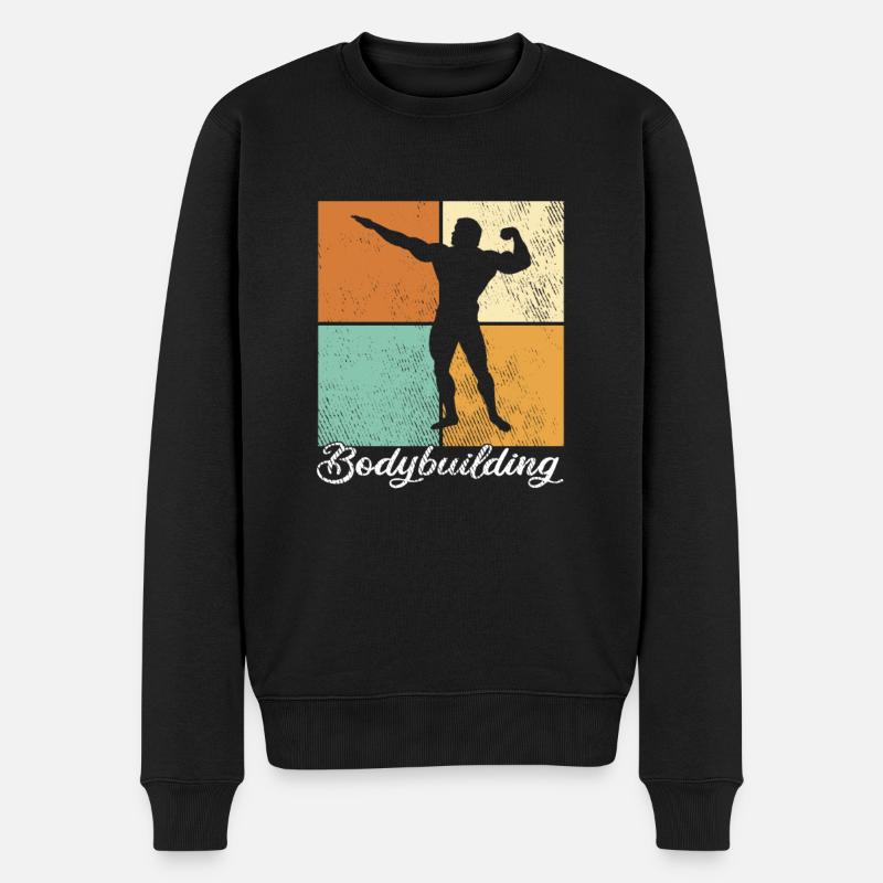 Culturisme - Pull Premium bio Homme - noir
