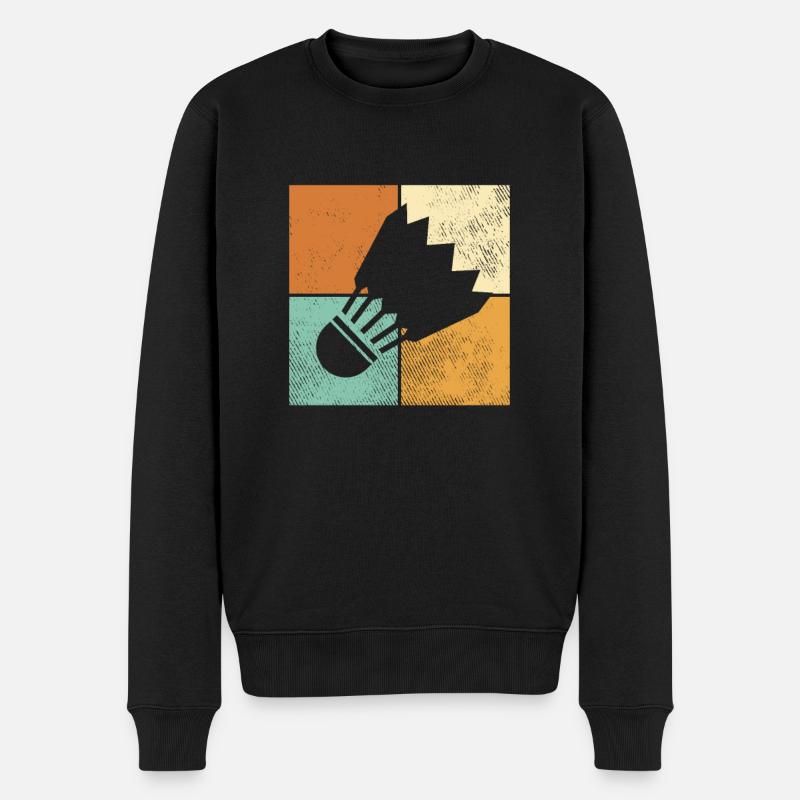 Federball - Männer Premium Bio Pullover - Schwarz