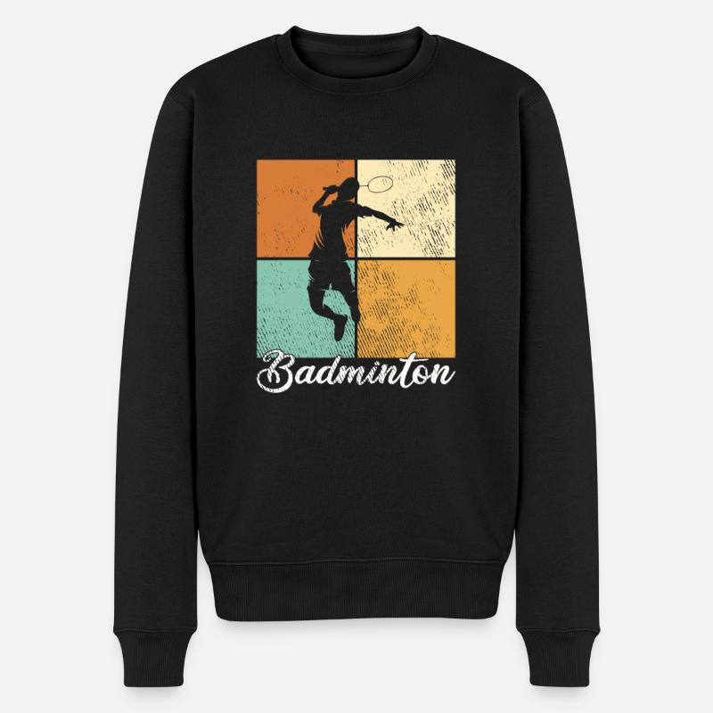 Badminton - Pull Premium bio Homme - noir