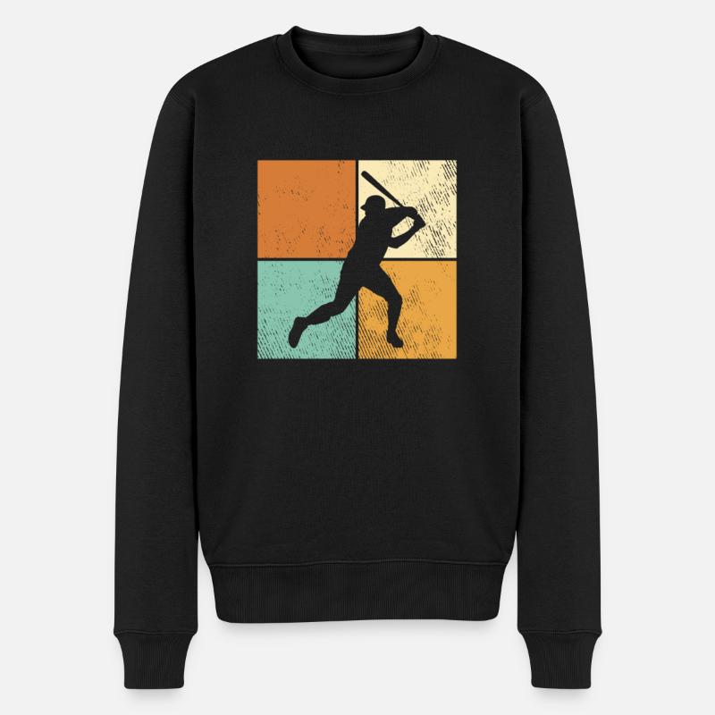 Base-ball - Pull Premium bio Homme - noir