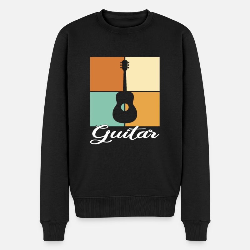 Guitare - Pull Premium bio Homme - noir