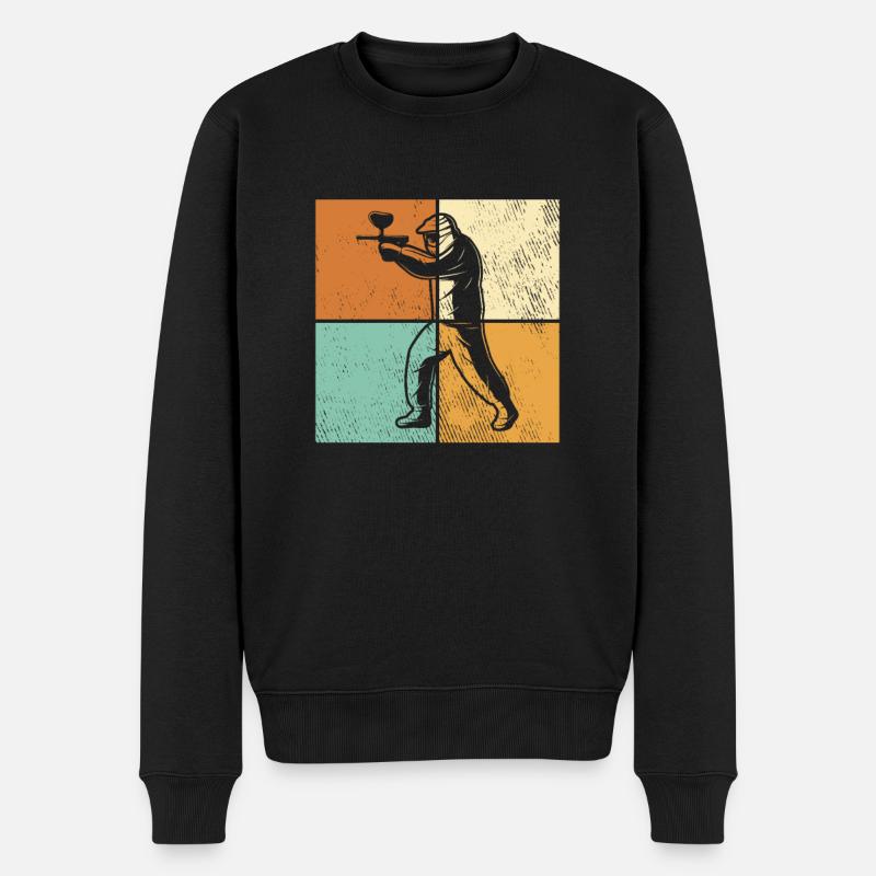 Paintball - Pull Premium bio Homme - noir