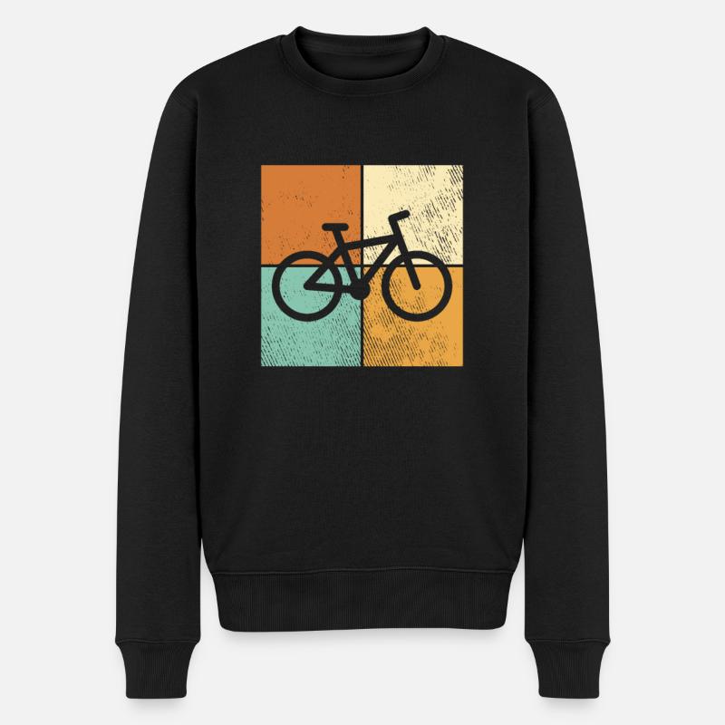 Fahrrad - Männer Premium Bio Pullover - Schwarz