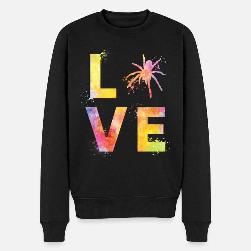 Les araignées adorent - Pull Premium bio Homme - noir