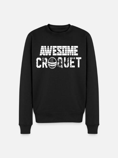 Croquet Awesome Croquet - Men's Premium Organic Jumper - black