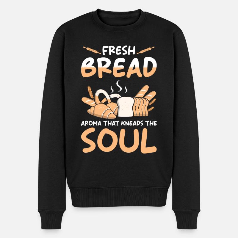 Bread Baker Baking - Men's Premium Organic Jumper - black