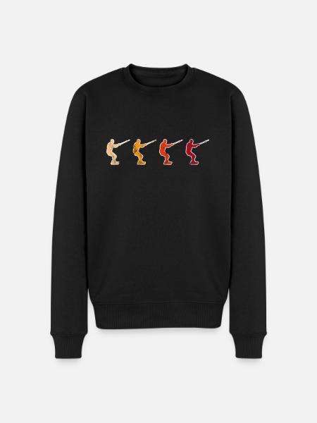Kite Surfing Retro - Men's Premium Organic Jumper - black