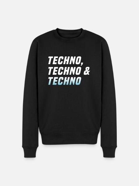 Techno Techno Techno - Pull Premium bio Homme - noir