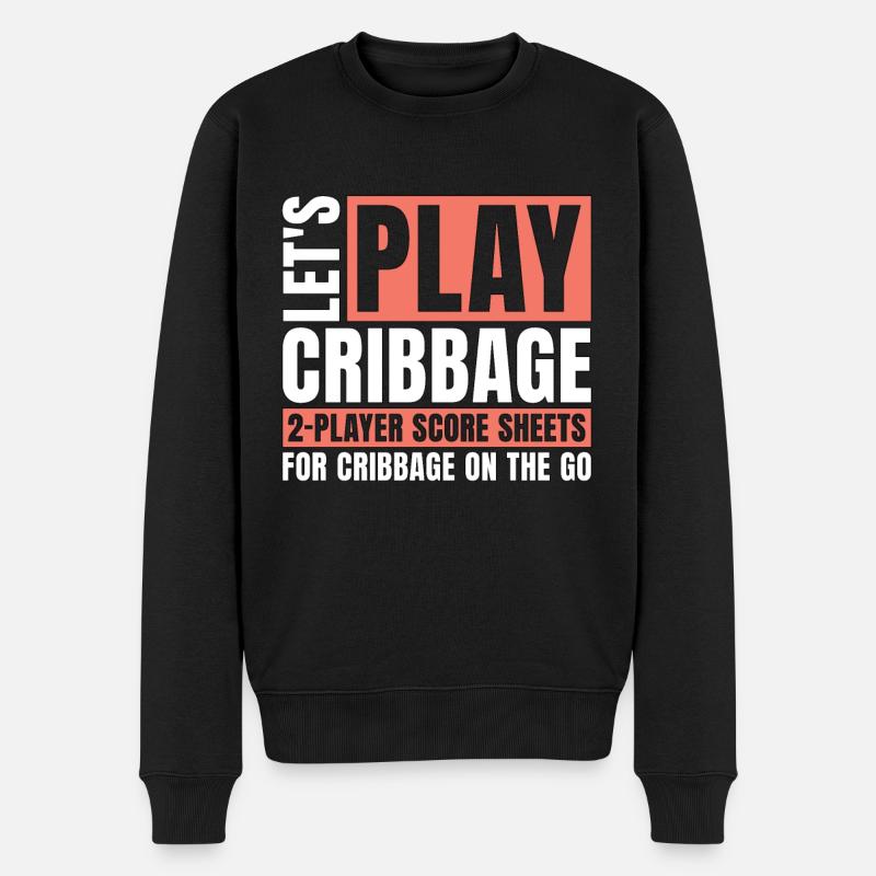 Cribbage Let's Play Cribbage Tournament Card Game - Männer Premium Bio Pullover - Schwarz
