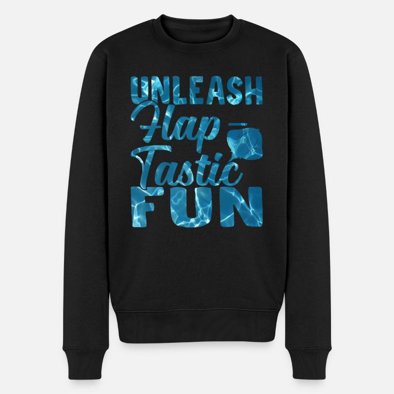 Mantarochen Klappe - Tastischer Spaß Mantarochen - Männer Premium Bio Pullover - Schwarz