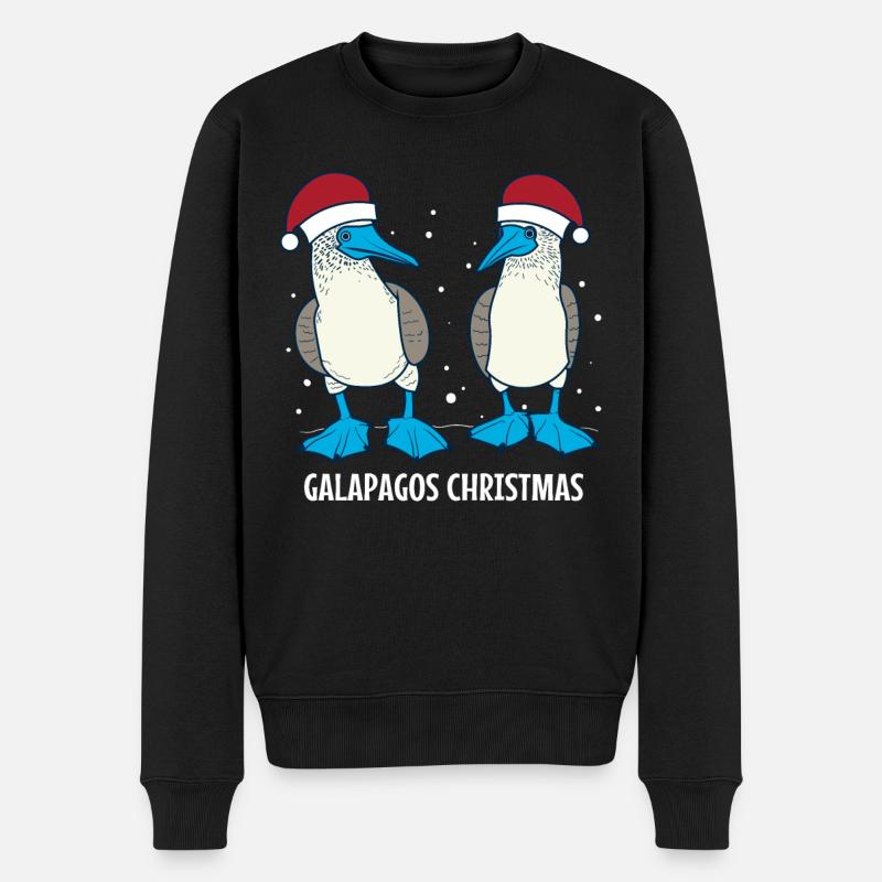 Galapagos Christmas - Männer Premium Bio Pullover - Schwarz