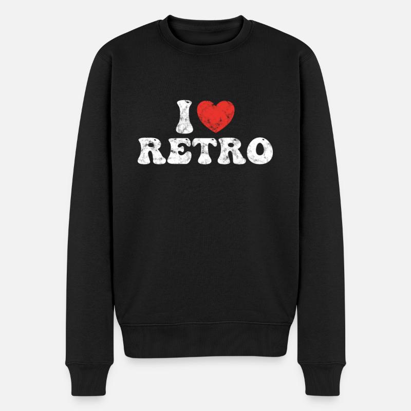 J’adore le rétro - Pull Premium bio Homme - noir