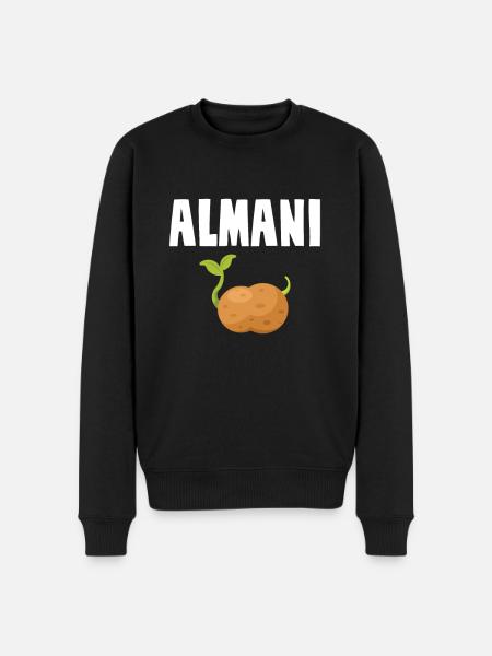 Alman Almani Potato - Men's Premium Organic Jumper - black