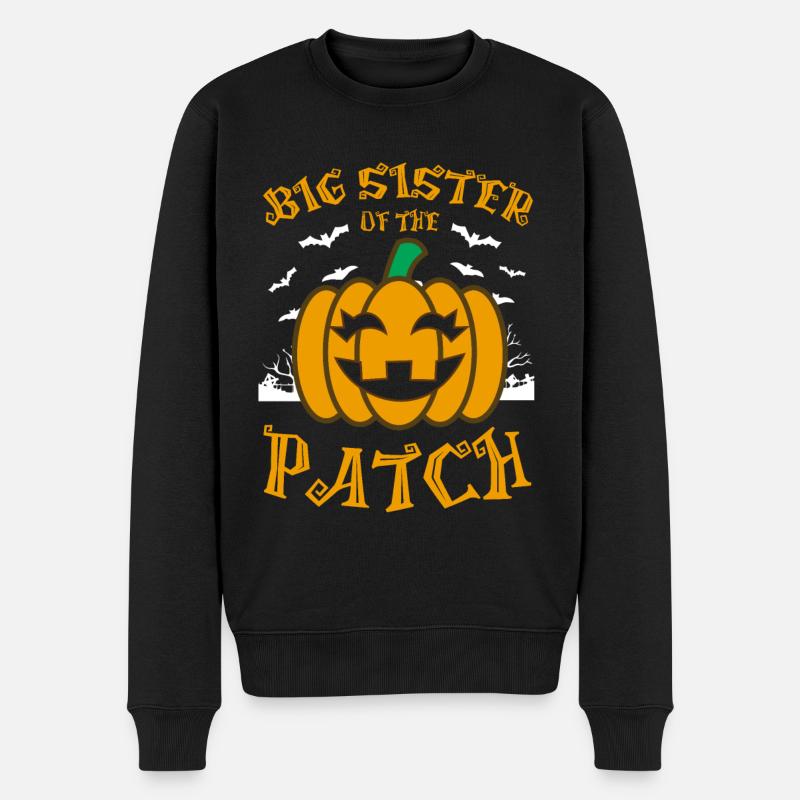 Big Sister Of the Patch - Männer Premium Bio Pullover - Schwarz